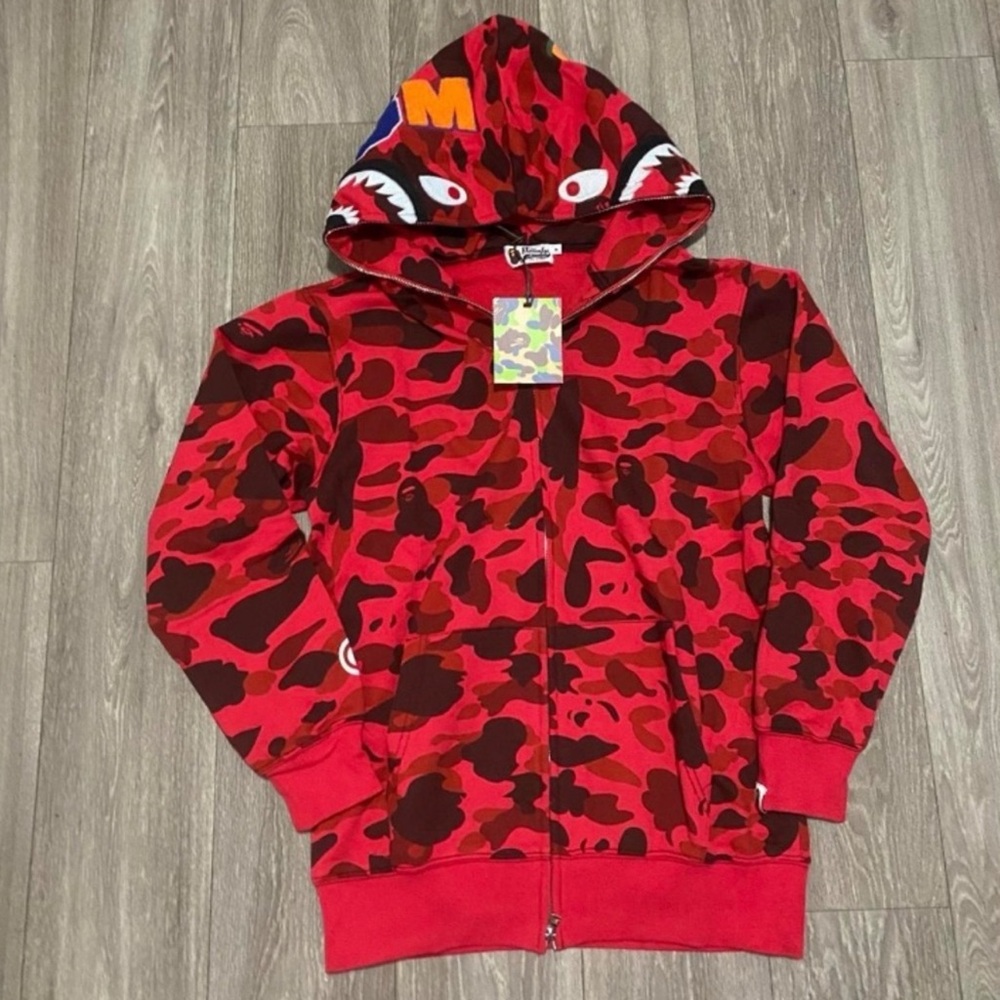 Red bape hoodie